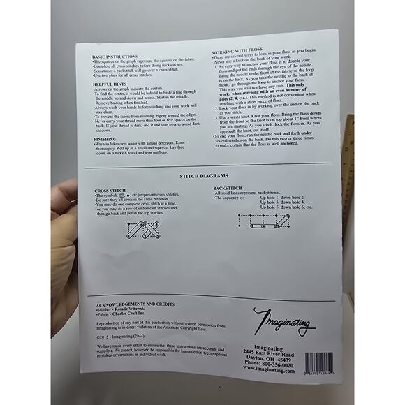 Imaginating Let's Believe Cross Stitch Pattern Christmas - Picture 3 of 3